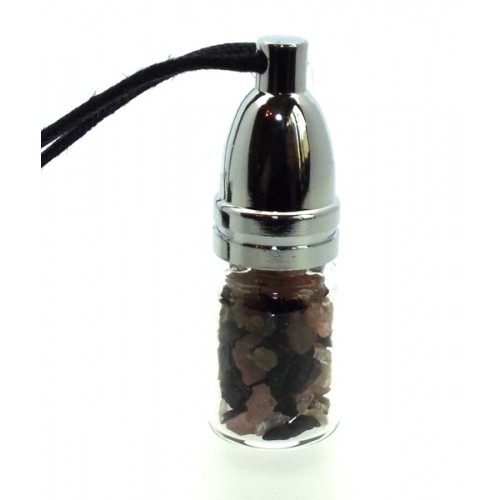 Watermelon Tourmaline Mojo Bottle Pendant